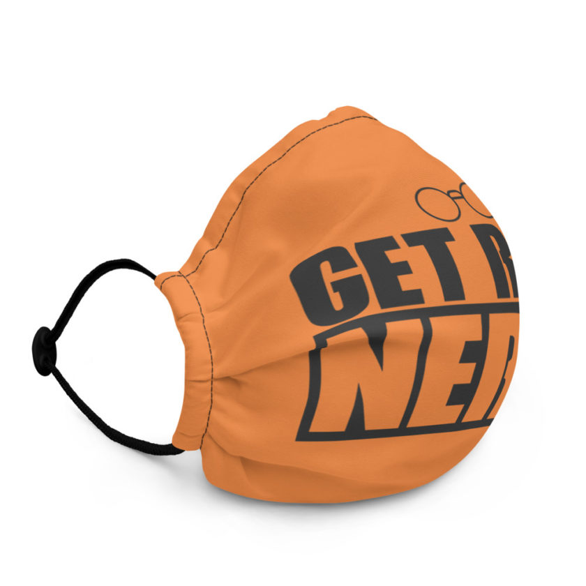 Get Wrecked Nerd! Premium face mask - Image 3