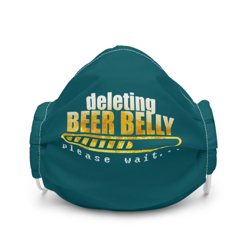 Deleting beer belly, please wait... Premium face mask