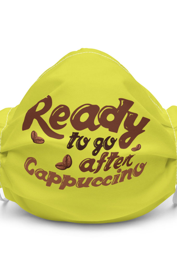 Ready to go after cappuccino Premium face mask