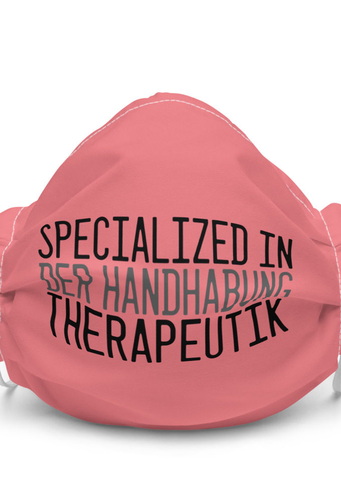 Specialized in Der Handabung Therapeutik - The Road to Wellville Premium face mask