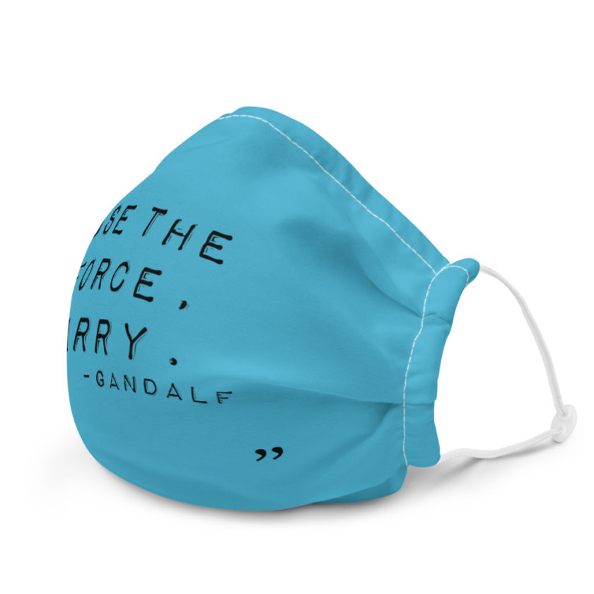 "Use the force, Harry." - Gandalf Premium face mask - Image 6