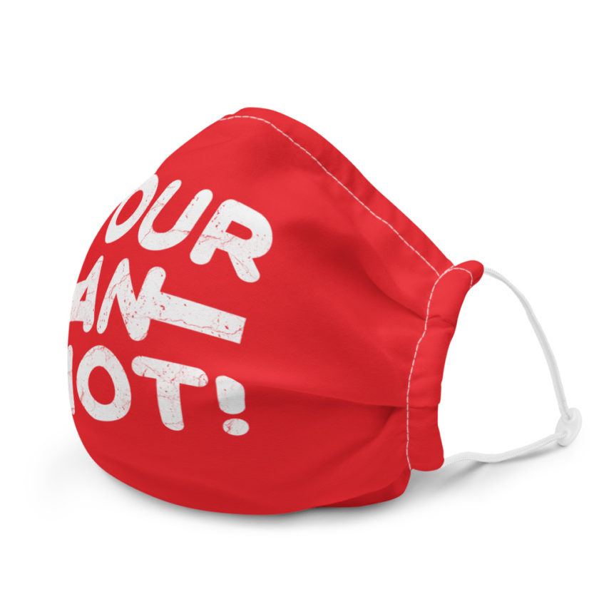 Your an idiot!  Premium face mask - Image 6