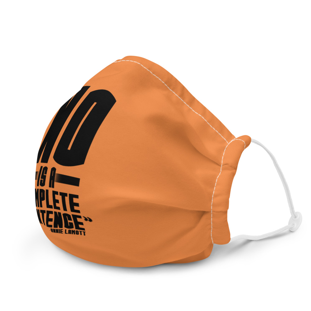 No is a complete sentence - Annie Lamott Premium face mask - Image 6