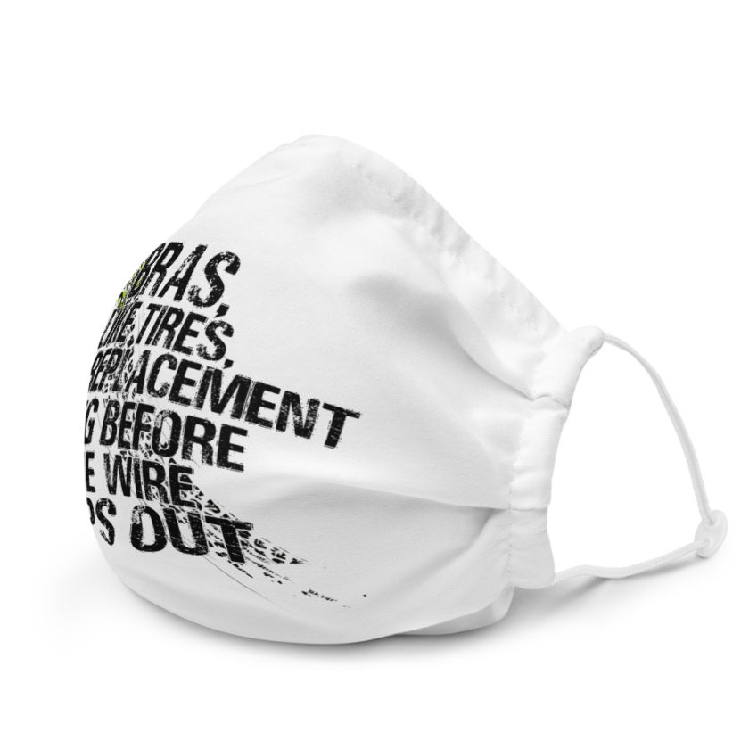 Bras, like tires, need replacement long before the wire pops out Premium face mask - Image 6