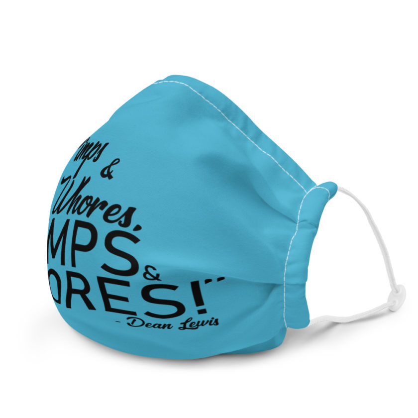Pimps and whores, PIMPS AND WHORES! - Dean Lewis  Premium face mask - Image 6