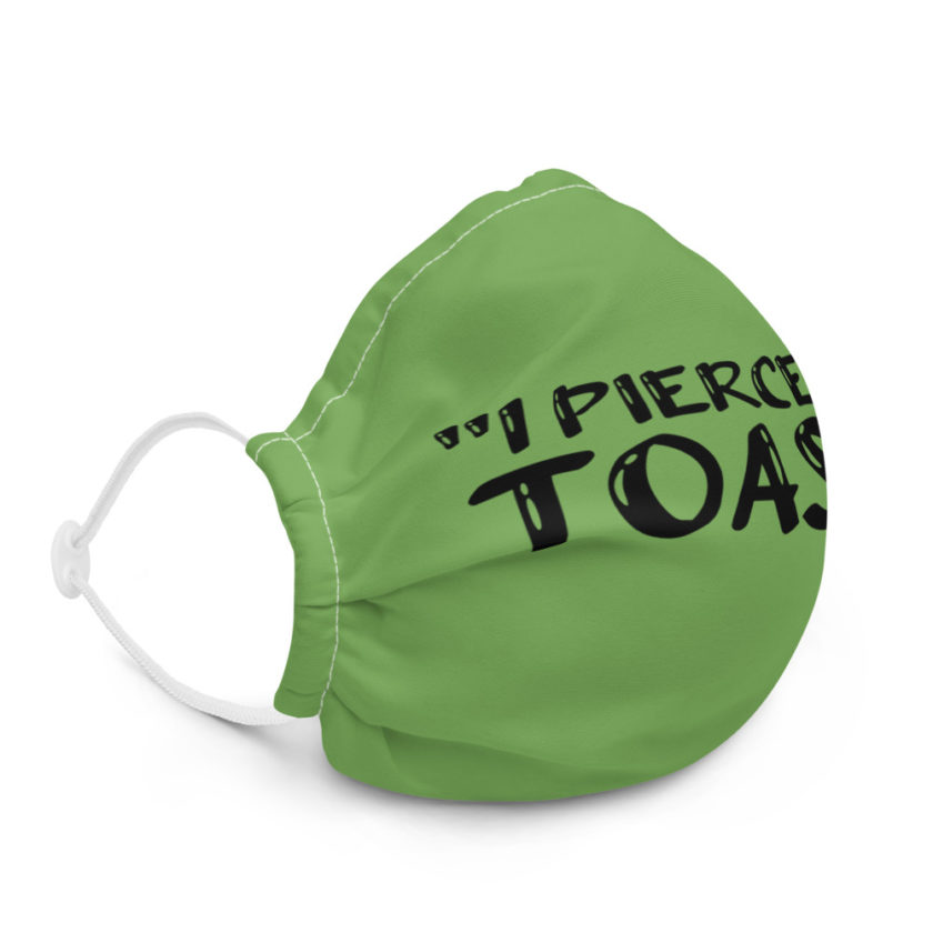 I pierced the toast! - Albert Goldman, The Birdcage Premium face mask - Image 5