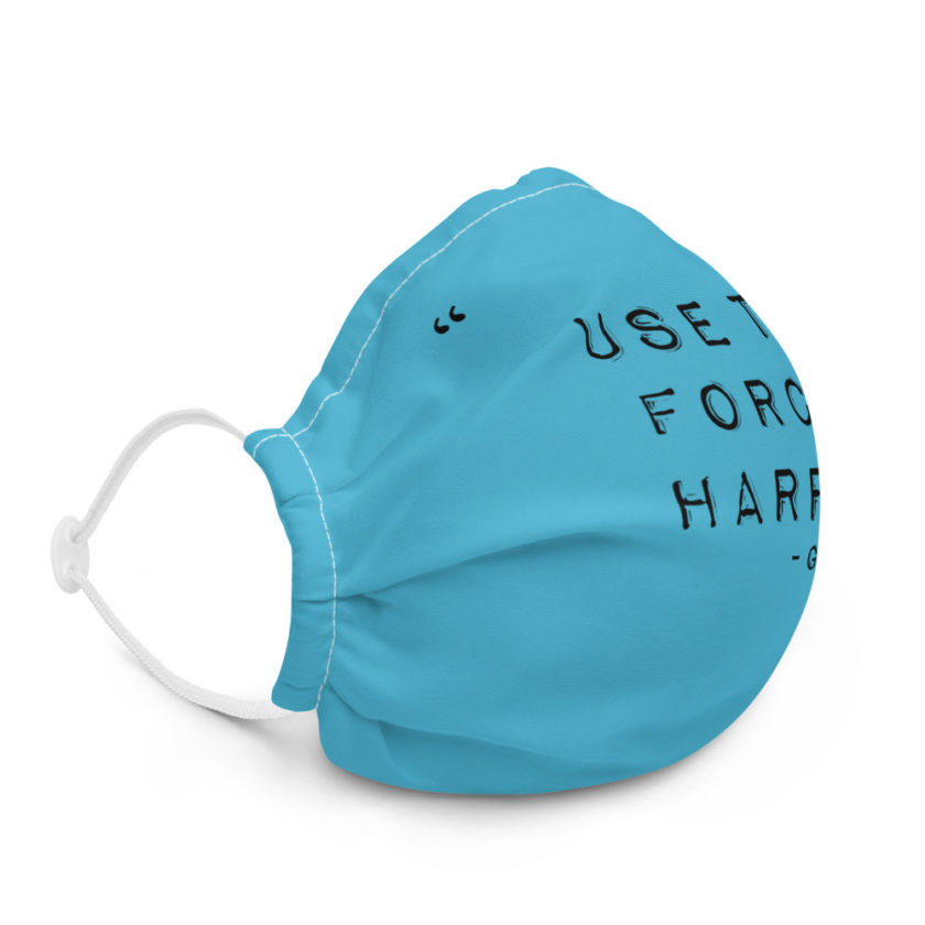 "Use the force, Harry." - Gandalf Premium face mask - Image 5