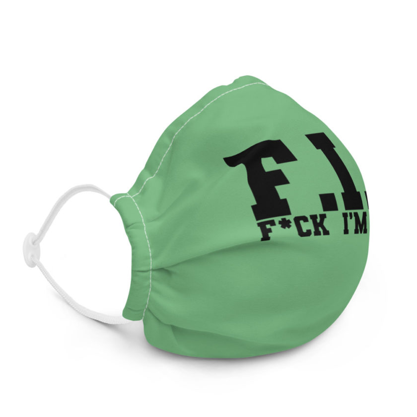 Fit - Fuck I'm Tired Premium face mask - Image 5