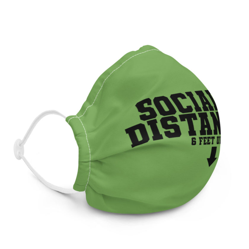 Socialist Distancing: 6 feet under Premium face mask - Image 5