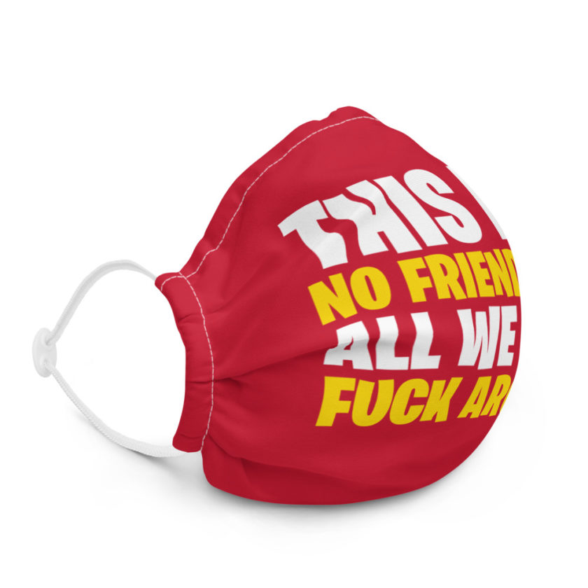 This is a no friend-zone, all we do is fuck around Premium face mask - Image 5