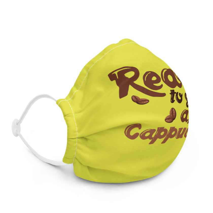 Ready to go after cappuccino Premium face mask - Image 5