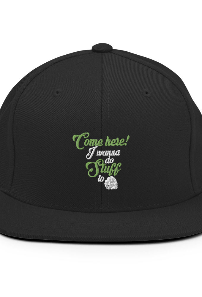 Come here! I wanna do stuff to you! Snapback Hat