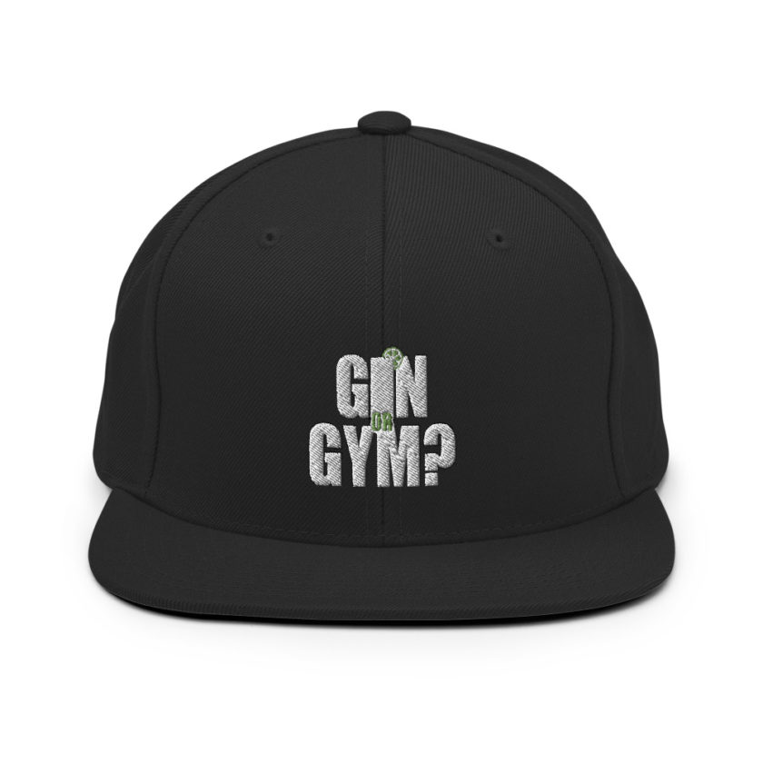 Gin or Gym?  Snapback Hat - Image 3