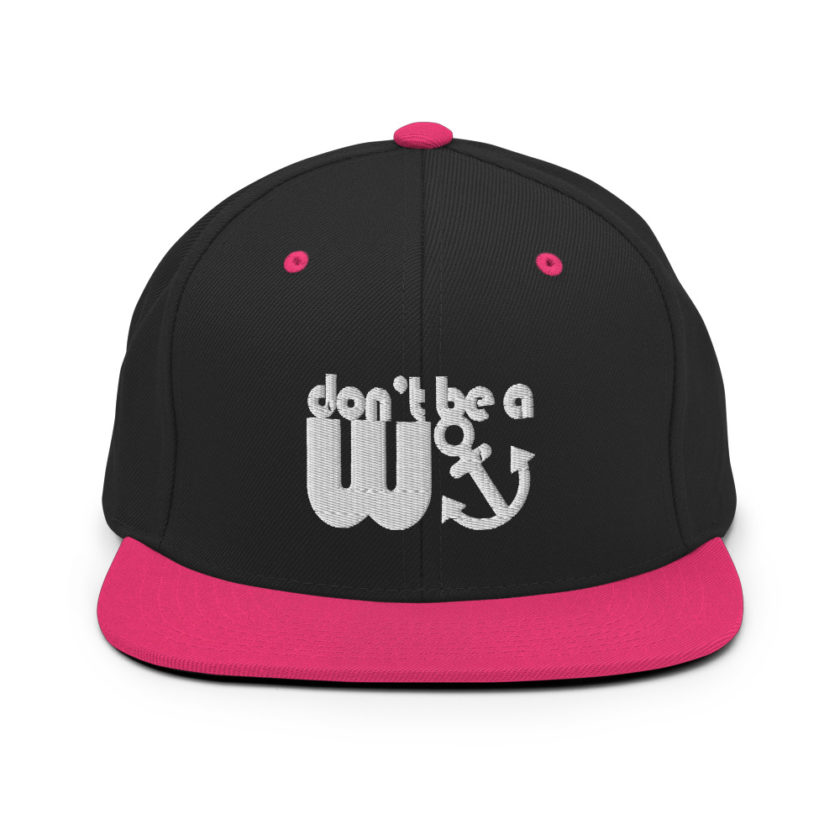 Don't be a wanker.  Snapback Hat - Image 5