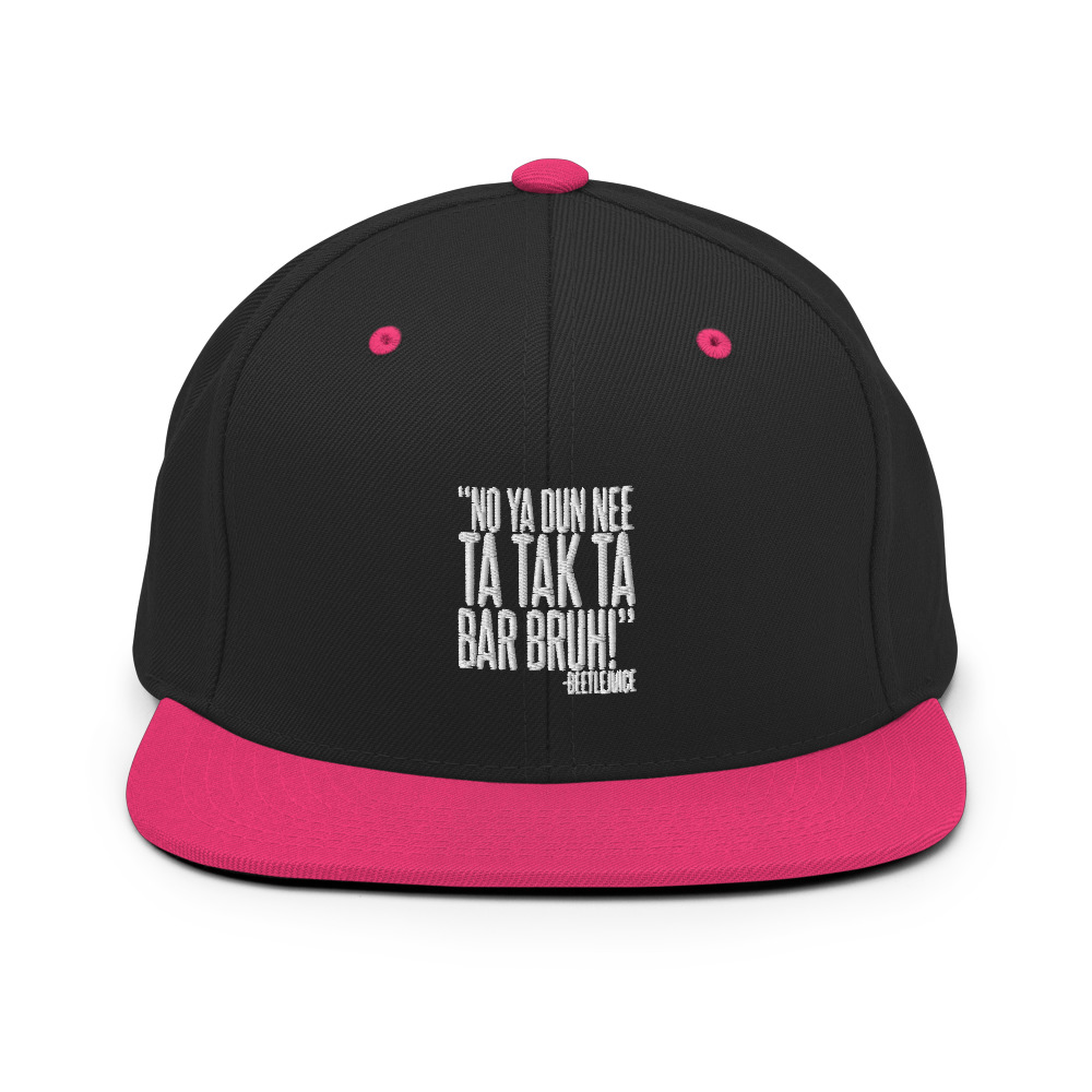 Na ya dun nee ta tak ta Bar Bruh! - Beetlejuice Snapback Hat - Image 5