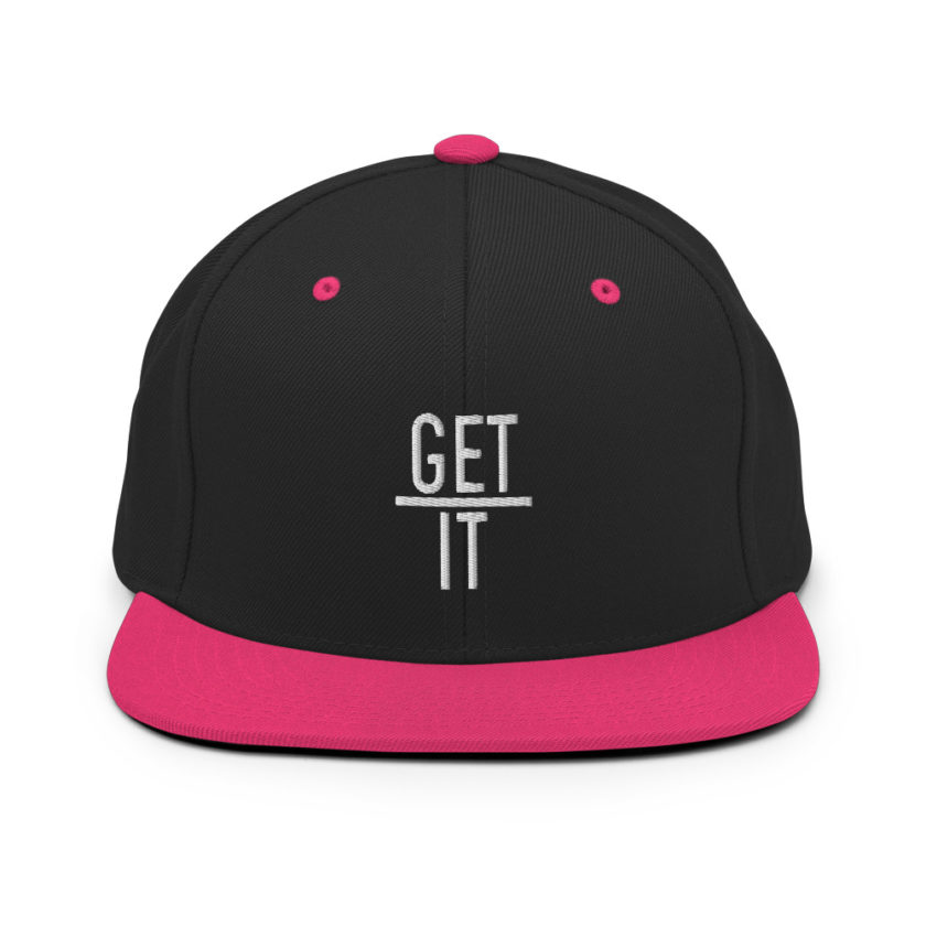Get over it  Snapback Hat - Image 5