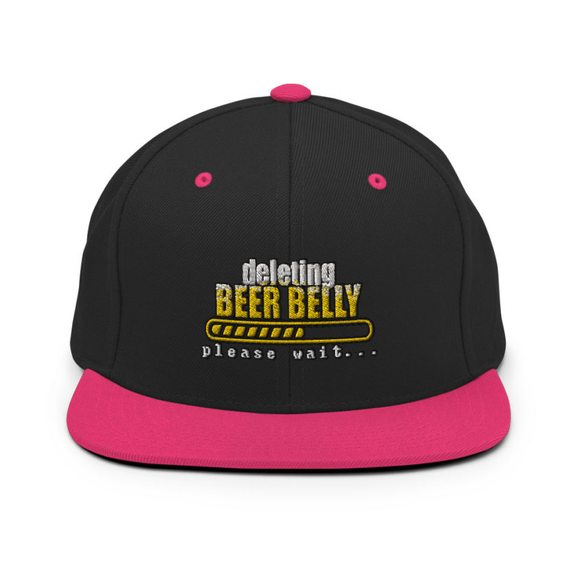 Deleting beer belly, please wait... Snapback Hat - Image 5