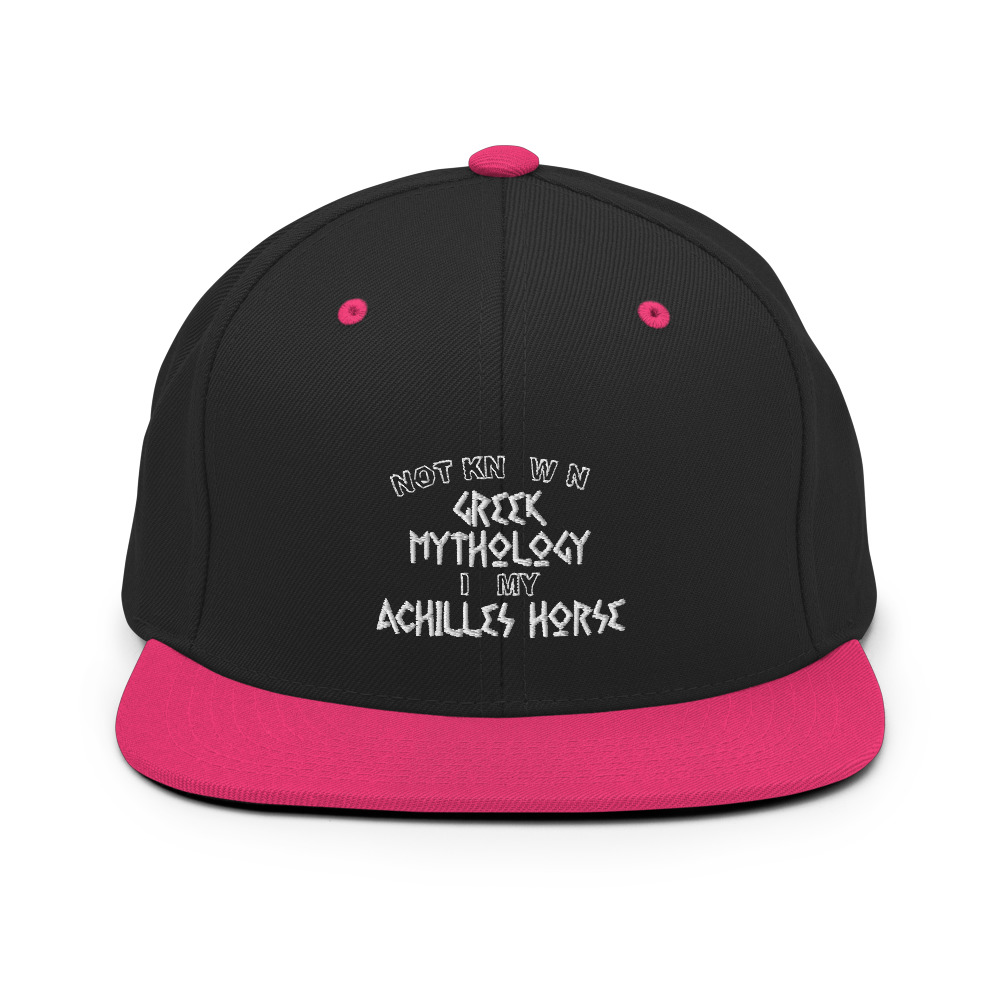Not knowing Greek mythology is my Achilles horse Snapback Hat - Image 5