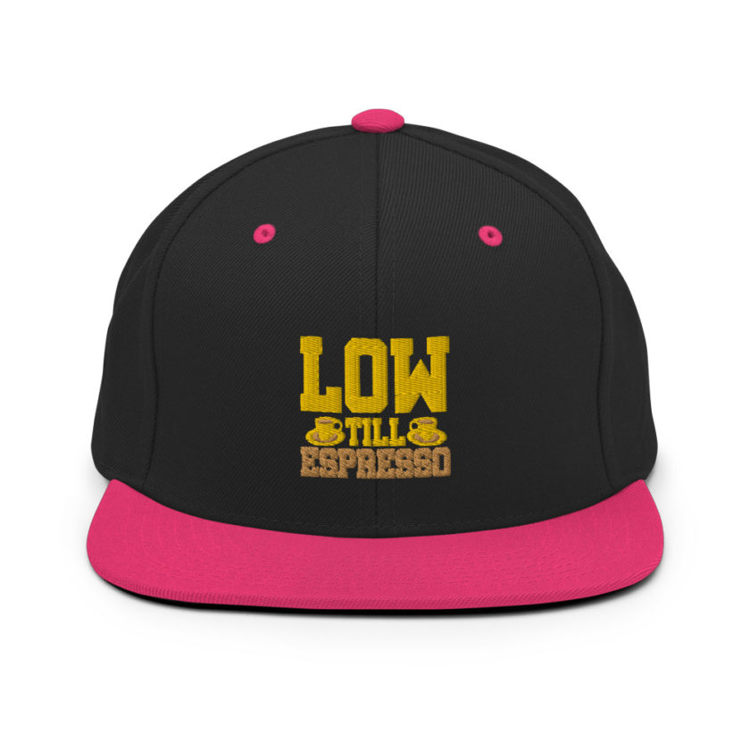 Low till Espresso  Snapback Hat - Image 5