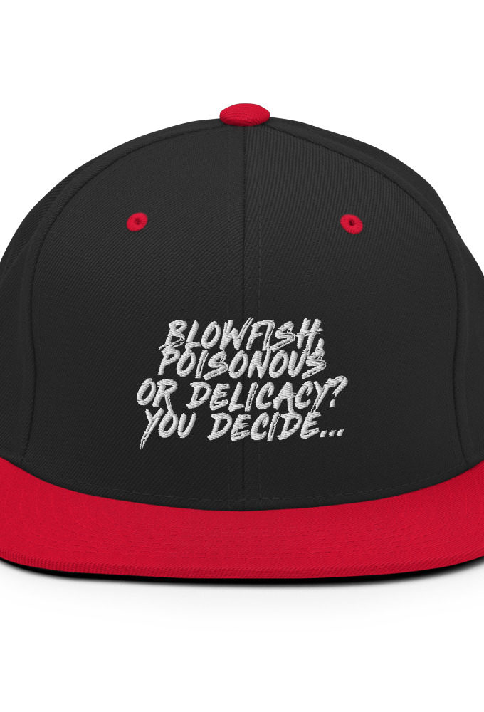Blowfish, poisonous or delicacy...you decide. Snapback Hat