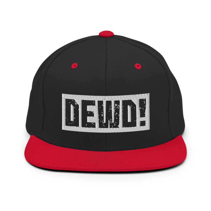 Dewd!  Snapback Hat - Image 4