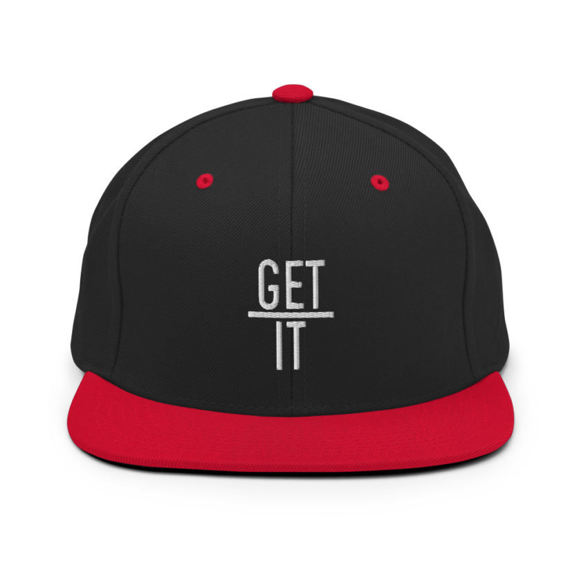 Get over it  Snapback Hat - Image 4