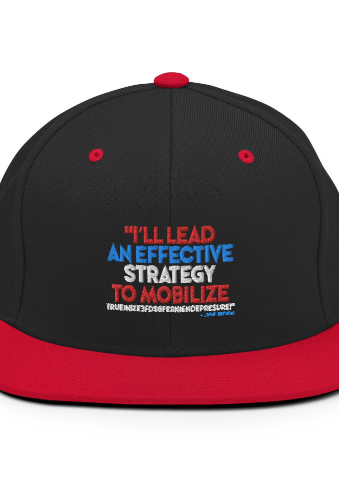 I'll lead and effective strategy to mobilize trueinize3fdsgferniendepresure! - Joe Biden  Snapback Hat