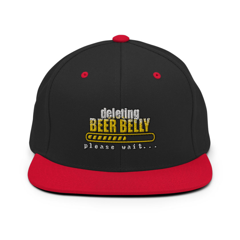 Deleting beer belly, please wait... Snapback Hat - Image 4