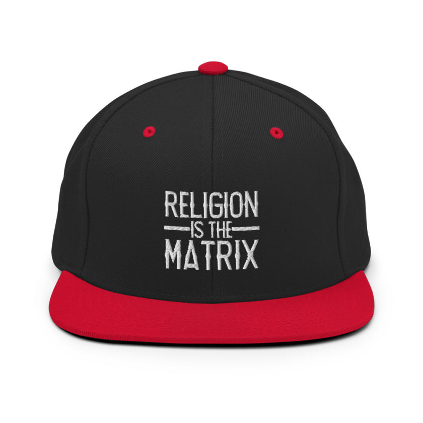 Religion is The Matrix Snapback Hat - Image 3