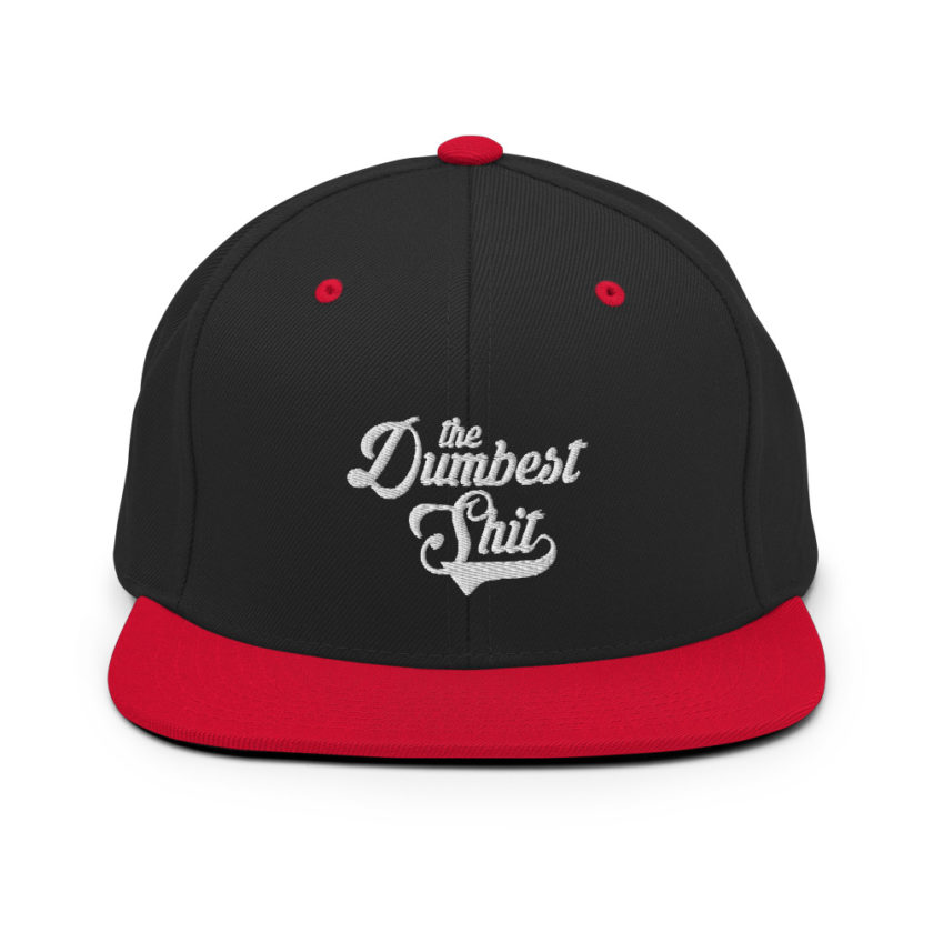 The Dumbest Shit Snapback Hat - Image 4