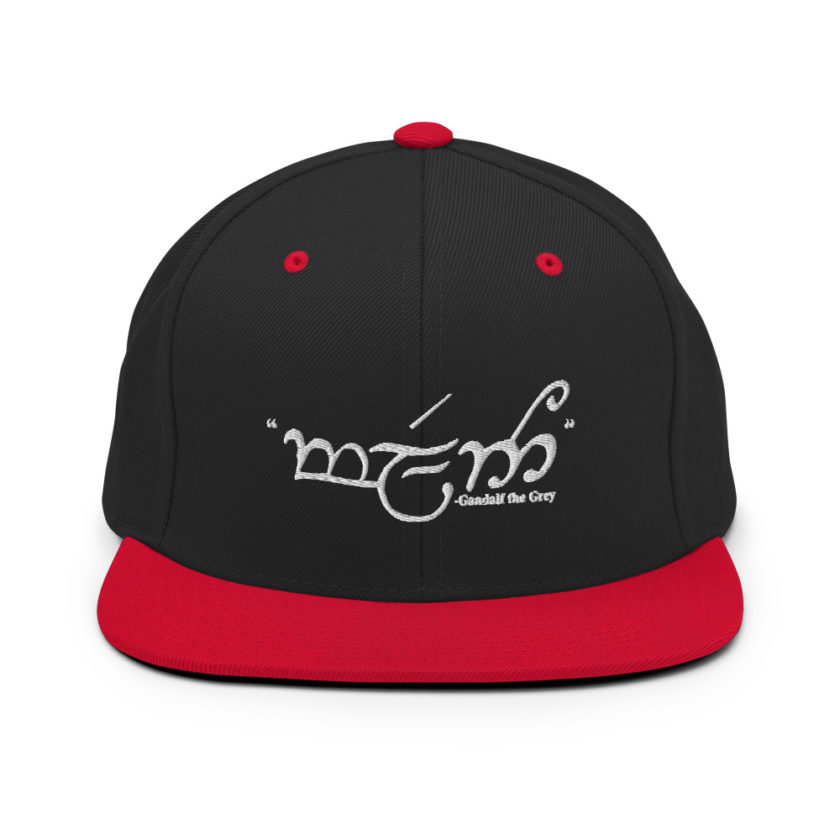 Friend - Gandalf the Grey, Lord of the Rings  Snapback Hat - Image 4
