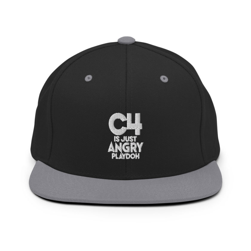 C4 is just angry playdoh Snapback Hat - Image 7