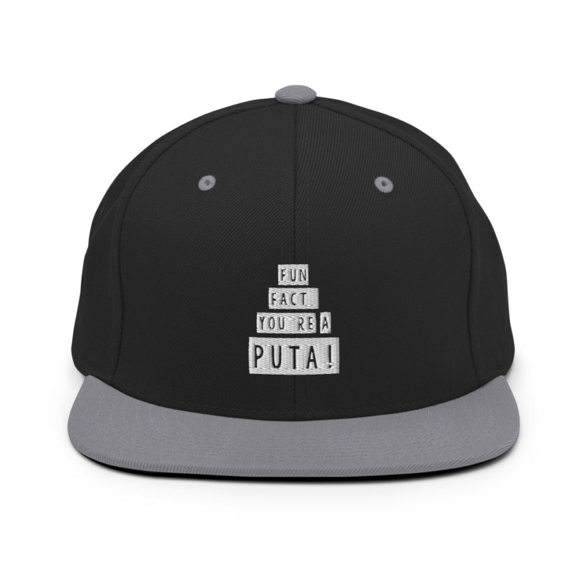 Fun fact, you're a puta!  Snapback Hat - Image 7