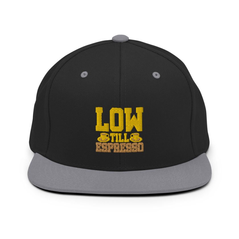 Low till Espresso  Snapback Hat - Image 7