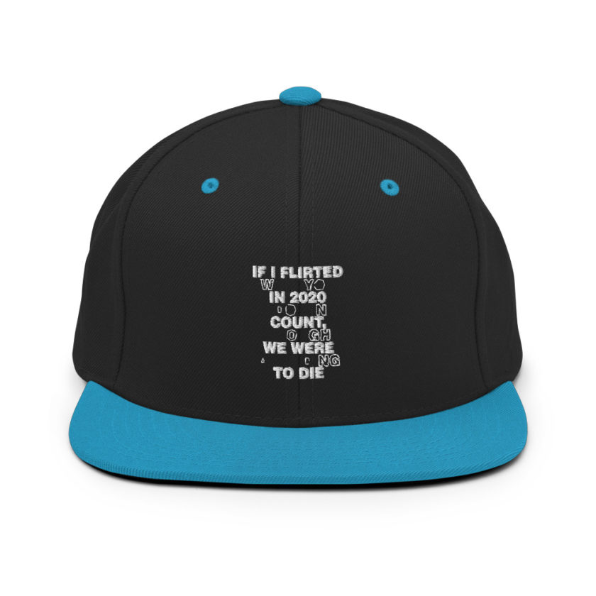 If I flirted with you in 2020 it doesn't count, I thought we were all going to die.  Snapback Hat