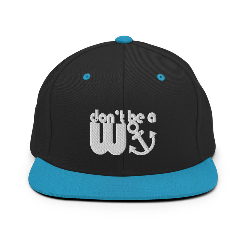 Don't be a wanker.  Snapback Hat - Image 6