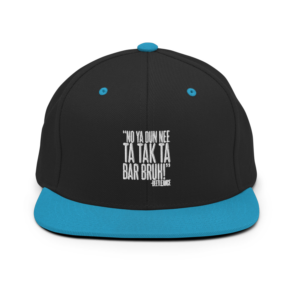 Na ya dun nee ta tak ta Bar Bruh! - Beetlejuice Snapback Hat - Image 6