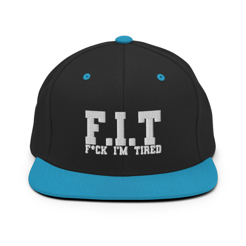 Fit - Fuck I'm Tired Snapback Hat - Image 5