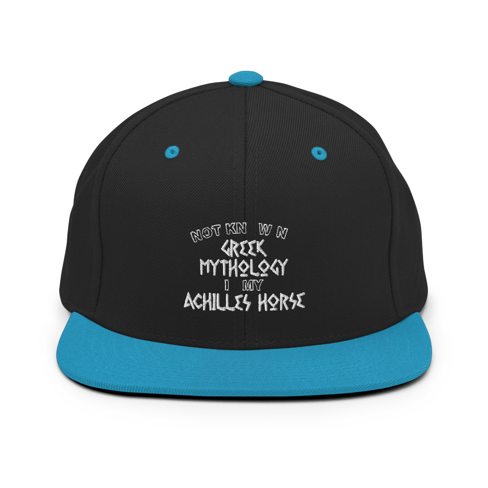 Not knowing Greek mythology is my Achilles horse Snapback Hat - Image 6
