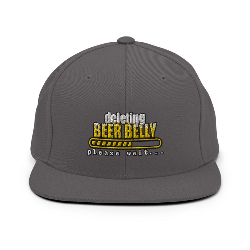 Deleting beer belly, please wait... Snapback Hat - Image 15