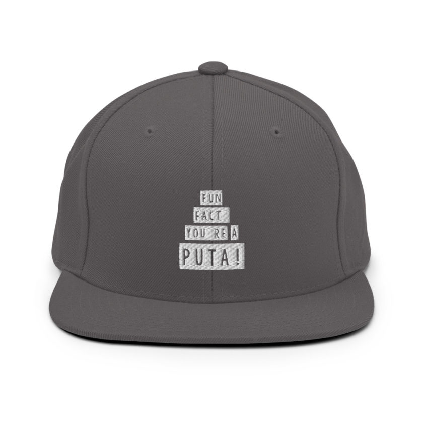 Fun fact, you're a puta!  Snapback Hat - Image 14