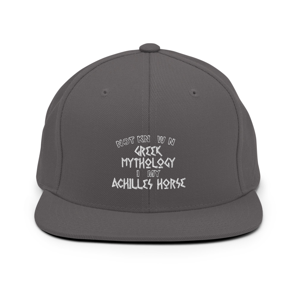 Not knowing Greek mythology is my Achilles horse Snapback Hat - Image 14
