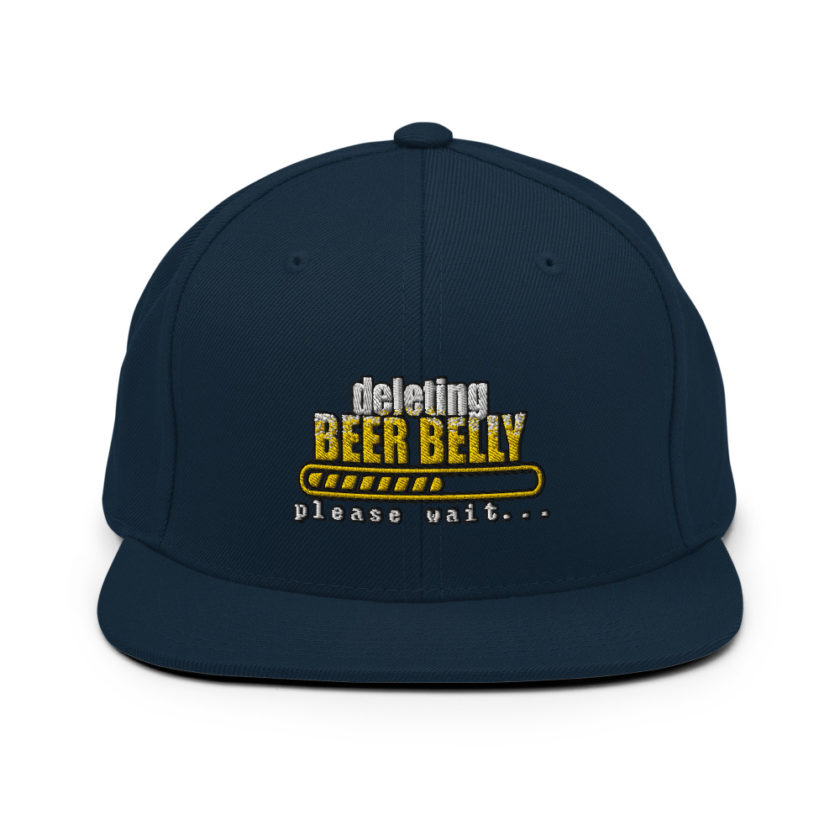 Deleting beer belly, please wait... Snapback Hat - Image 2