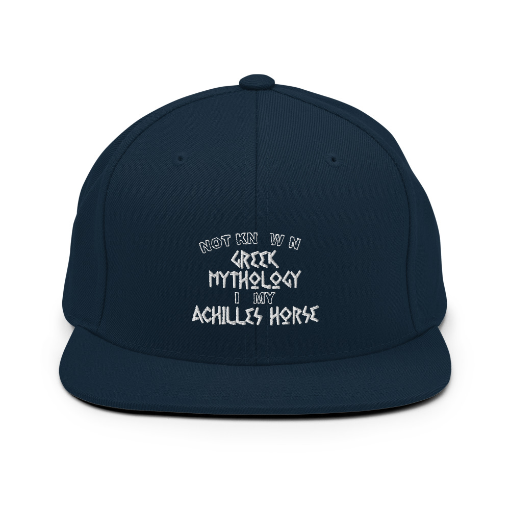 Not knowing Greek mythology is my Achilles horse Snapback Hat - Image 2