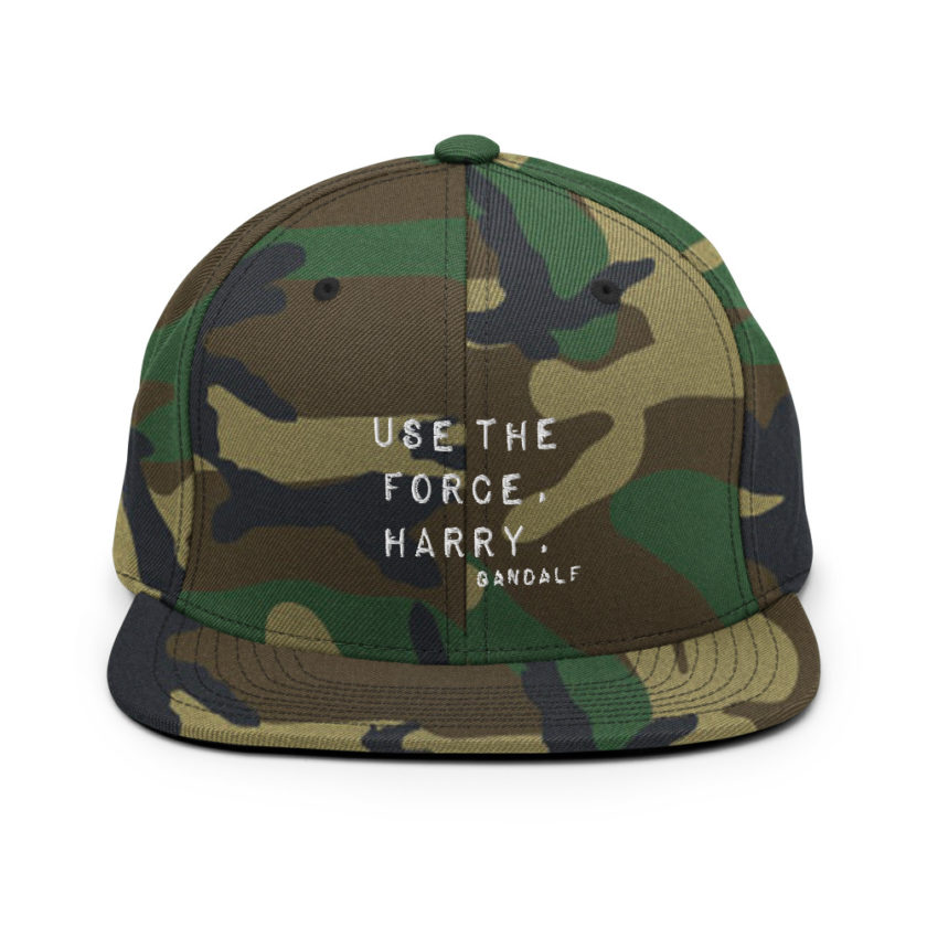 "Use the force, Harry." - Gandalf  Snapback Hat - Image 13