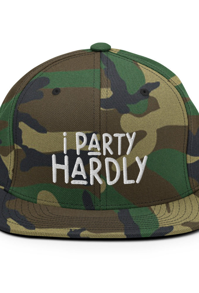 I party hardly  Snapback Hat