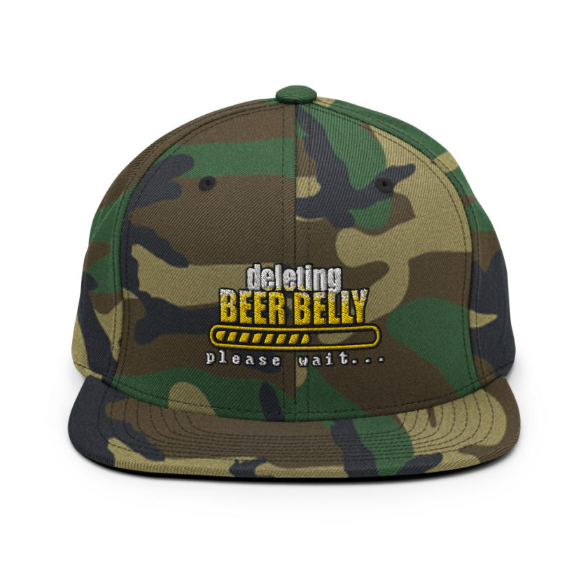 Deleting beer belly, please wait... Snapback Hat - Image 14