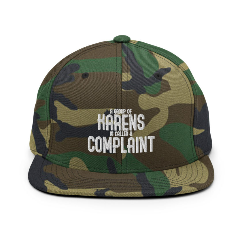 A group of Karens is called a complaint  Snapback Hat - Image 13