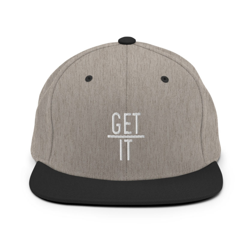 Get over it  Snapback Hat - Image 16