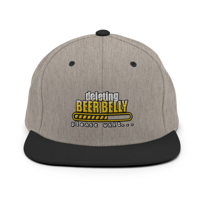 Deleting beer belly, please wait... Snapback Hat - Image 17